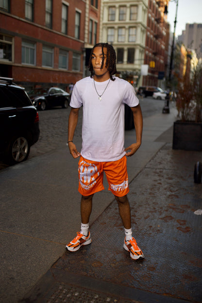 HUFFPACK Orange Shorts