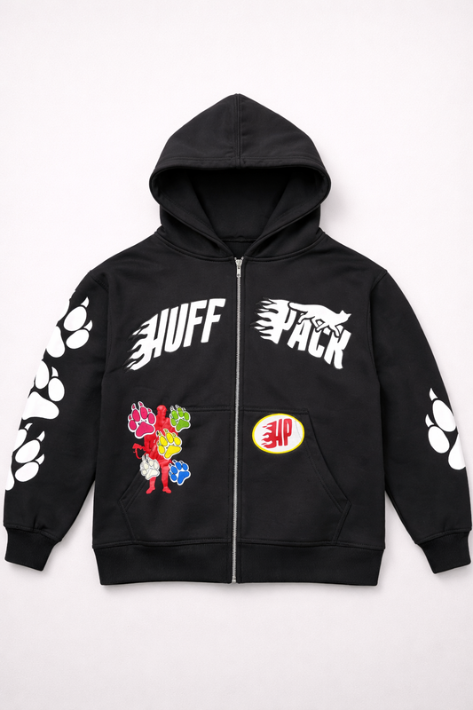 Black HP Hoodie - Premium 100% Cotton Fleece Hoodie