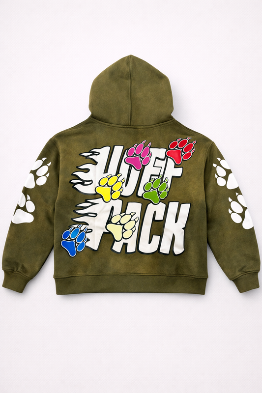 Green HP Hoodie - Premium 100% Cotton Fleece Hoodie