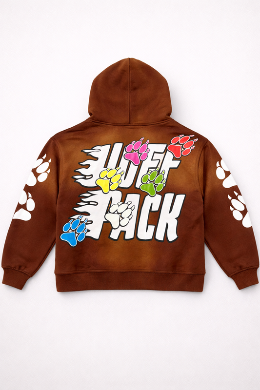 Brown HP Hoodie - Premium 100% Cotton Fleece Hoodie