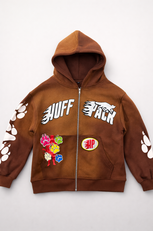 Brown HP Hoodie - Premium 100% Cotton Fleece Hoodie